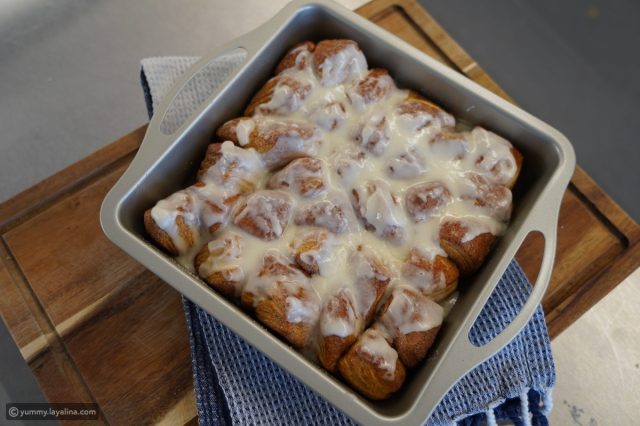 طريقة عمل كيكة كرات القرفة