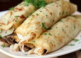 طريقة عمل كريب الجبنة والبقدونس