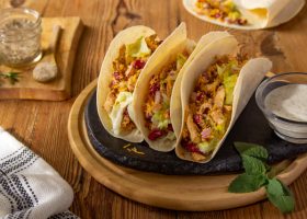 طريقة عمل تاكو الدجاج كرسبي