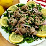 طريقة عمل سلطة لسان الغنم