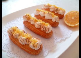 طريقة عمل الاكلير بكريمة الليمون