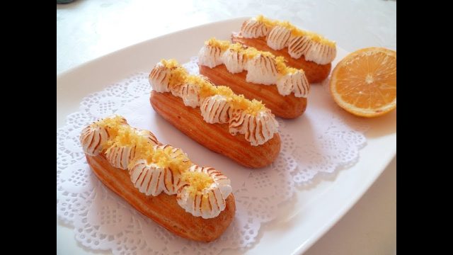 طريقة عمل الاكلير بكريمة الليمون