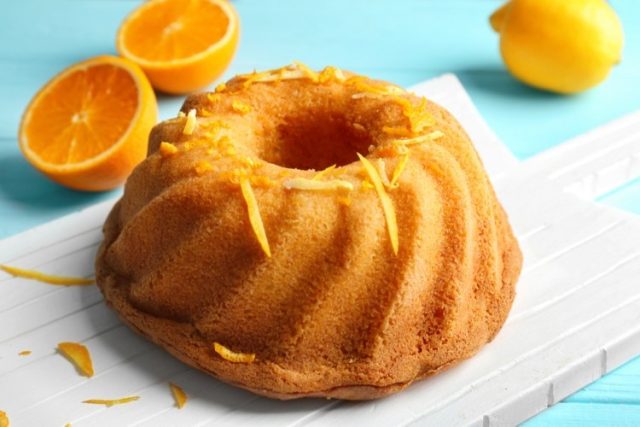 طريقة عمل كيكة برتقال سريعة