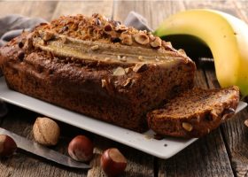 طريقة عمل كيك الموز بشوكولاتة النوتيلا