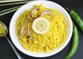 طريقة عمل أرز بالليمون وجوز الهند