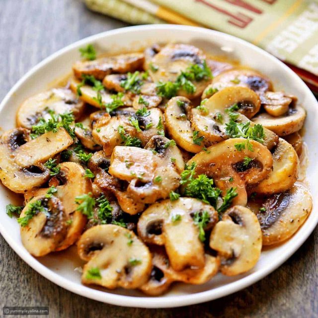 طريقة عمل فطر مطفى بالكزبرة