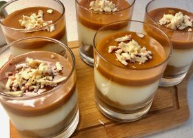 طريقة عمل كاسترد الكراميل والطحينة