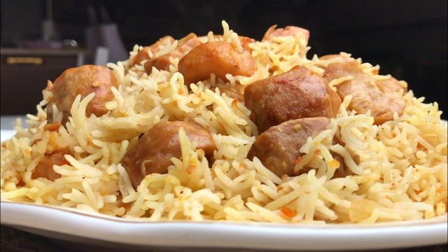 طريقة عمل كبسة أرز بالفقع