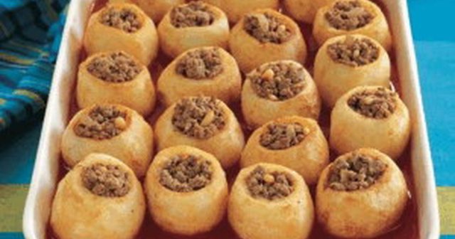 طريقة عمل اكواب البطاطس المحشية بالكفتة