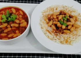 طريقة عمل يخنة الفاصوليا مع الرز