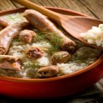 طريقة عمل ارز بالسجق و الكريمة