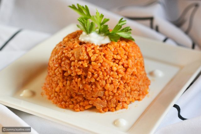 طريقة عمل برغل مفلفل بلسان العصفور