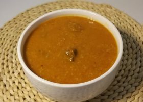 طريقة عمل شوربة اللحم بالشوفان