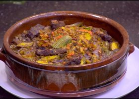 طريقة عمل طاجن الكوسا باللحم