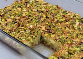 طريقة عمل هريسة بالمكسرات