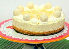طريقة عمل تشيز كيك جوز الهند