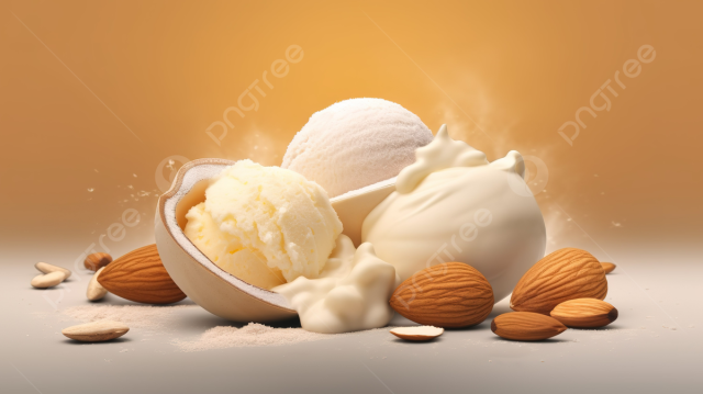 طريقة عمل ايس كريم باللوز