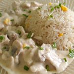طريقة عمل دجاج بالكريمة مع الأرز