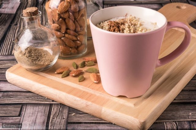 طريقة عمل قهوة اللوز الحجازية الحلوة