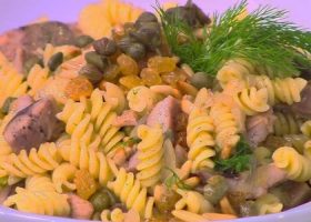 طريقة عمل مكرونة بالرنجة