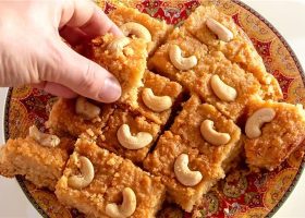 طريقة عمل بسبوسة الكاجو المملح