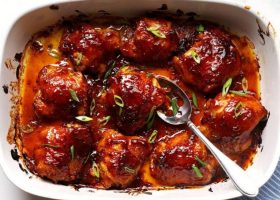 طريقة عمل الدجاج المشوي بصلصة الترياكي