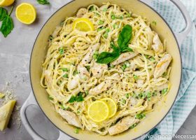 طريقة عمل باستا بصوص الليمون وجبن الريكوتا