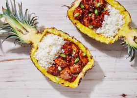 طريقة عمل دجاج ترياكي مع الأناناس