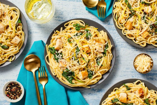 طريقة عمل باستا الليمون والهليون