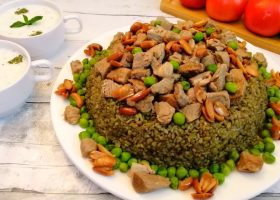 طريقة عمل الفريكة باللحم السورية