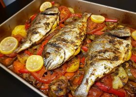 طريقة عمل طاجن السمك بالفرن للرجيم