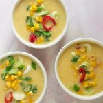 طريقة عمل شوربة اللحم بحبوب الذرة والخضراوات