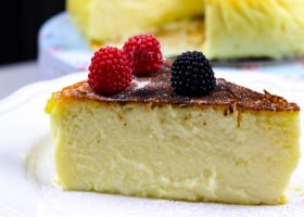 طريقة عمل سان سباستيان بدون كريمة خفق