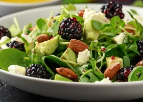 طريقة عمل سلطة الجرجير والتوت