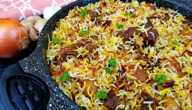 طريقة عمل زربيان دجاج عدني