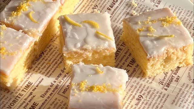 طريقة عمل براونيز الليمون سهل