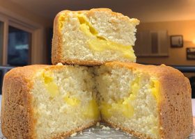 طريقة عمل كيك محشي بالكاسترد