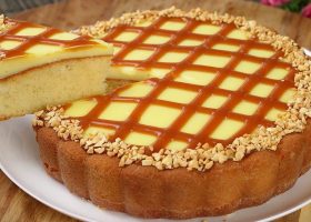 طريقة عمل كيكة التوفي بالفول السوداني