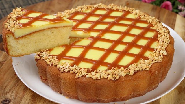 طريقة عمل كيكة التوفي بالفول السوداني