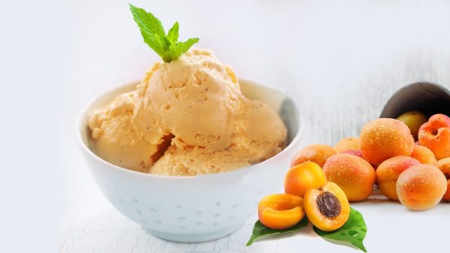 طريقة عمل آيس كريم المشمش