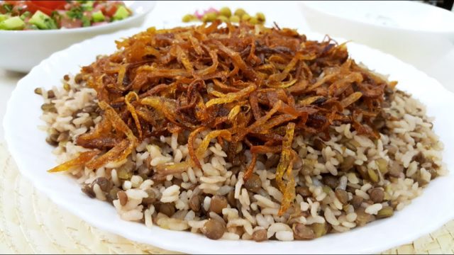 طريقة عمل المجدرة السورية بالرز