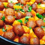 طريقة عمل كرات اللحم بالبطاطس
