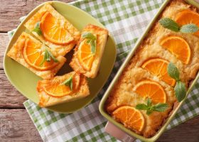 طريقة عمل كيكة بالسميد والبرتقال