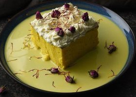 طريقة عمل كيك الهيل بالزعفران