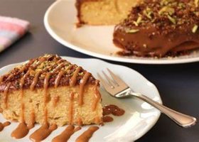 طريقة عمل كيكة القرفة والكراميل