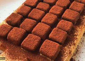 طريقة عمل حلى قهوة سريع بالسميد