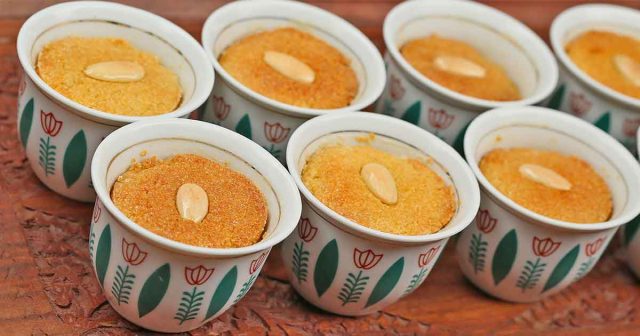 طريقة عمل بسبوسة الميكرويف