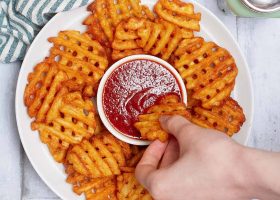 طريقة عمل بطاطس وافل