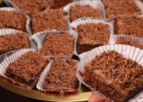 طريقة عمل بسبوسة بالشوكولاتة