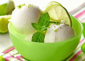 طريقة عمل ايس كريم ليمون نعناع
